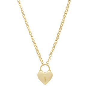 Gorjana Heart Padlock Necklace